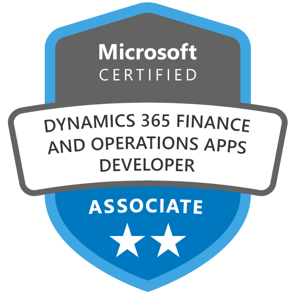 Dynamics 365: Finance and Operations Apps Developer Associate